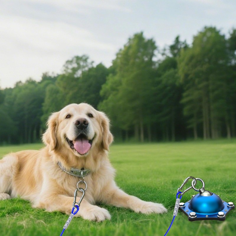 TOPKNOT Dog Tie Out Cable and Stake,(up to 200lbs) 360°Swivel