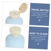 Mobestech 2Pcs Flip Cap Travel Bottles for Toiletries Leakproof Plastic