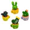 LABRIMP Funny Cactus Magnet Stickers 4 Pack Magnets for Fridge