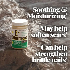 Basic Brands - Vitamin E Ointment - 2oz - Moisture Enhancing - Can Help Reduce Appearance of Scars, Stretch Marks, Fine Lines & Wrinkles - 2-Pack