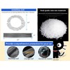100 PCS Universal Clear Plastic Steering Wheel Covers, Disposable, Elastic