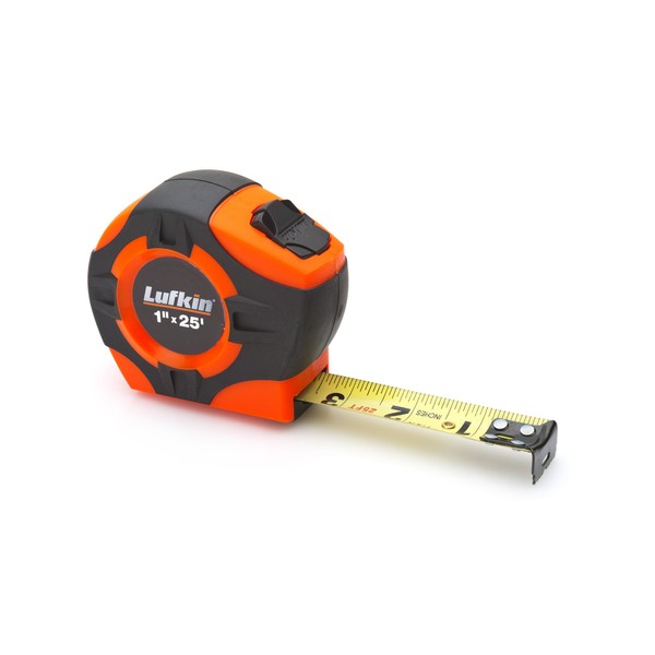 Lufkin PHV1425 Power Return Tape, 1-Inch by 25-Feet, Hi-Viz Orange