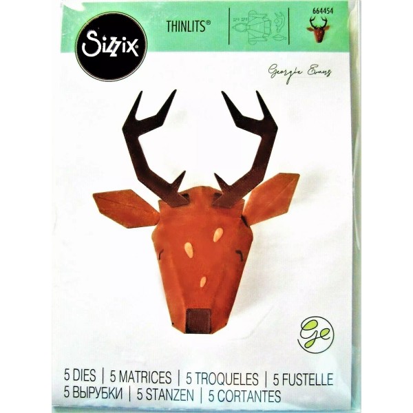Sizzix Origami Reindeer Christmas Sizzix Thinlits Metal Die Set 664454