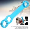 DIY Casting Fishing Reel Wrench Blue Aluminium Alloy Spanner Repairing