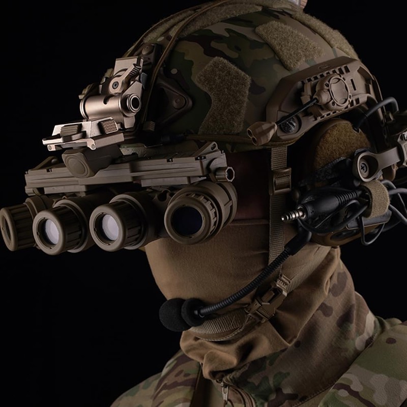 Tactical Night Vision Goggles Model with Adjustable Helmet Mount for