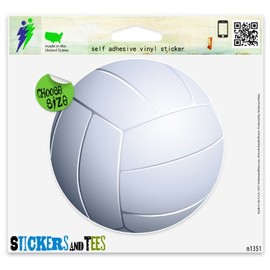 Volleyball 3D Ball Sport Car Sticker Indoor Outdoor 4" x 4"