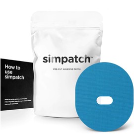 SIMPATCH – Guardian, Enlite Adhesive Patch (25-Pack) – Waterproof Adhesive, CGM Patches (Blue)