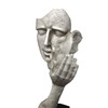 Lifestyle & More Exclusive Decorative Bust Sculpture Couple Ceramic Black/Silver