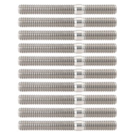 The Lord of the Tools 10pcs M6 Carburetor System Stud Nut Exhaust Manifold Studs DIN 835 M6x18 to M6x30 Double End Threaded Stud Screw Bolt 304 Stainless Steel Male Threaded Rod Bar Studs
