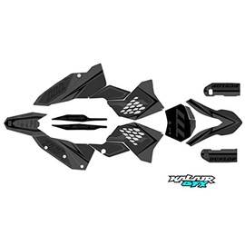 Kalair GFX Graphics Kit for KTM Motocross 4-STROKE 250SX-F and 450SX-F (2007) Razor Series Smoke 16 Mil - Dirt pit bike motorcycle sticker, racing decal no-plastics