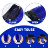 TOFAFA 22 inch Colored Hair Extensions, Colorful Party Highlights Hairpiece