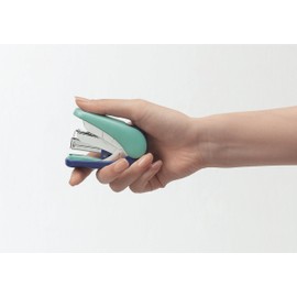 PLUS Japan, Flat Clinch Power Assist Stapler Mini in Red, 1 Piece Pack (1x 1 Flat Clinch)