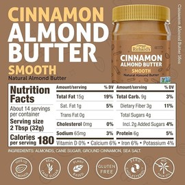 Crazy Richard's 100% All-Natural Creamy Dry Roasted Almond Butter with No Added Sugar and Non-GMO (16 Ounce, Pack of 2)