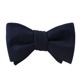 Pajarita de algodón para hombre | Pajaritas sin atar para novio formal o boda, Azul, Talla única