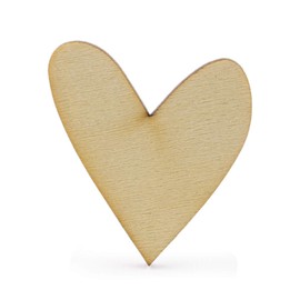 Summer-Ray 120pcs Mini Wonky Wooden Hearts Laser Cut for Wedding Crafts Table Decorations