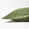 HOMESCAPES Moss Green Organic Cotton Oxford Pillowcase Standard Size 400TC