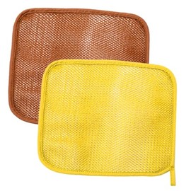 Guante de Baño Exfoliante de Fibra Natural con Correa Elástica para La Mano, Limpieza Profunda Y Eliminación de Piel Muerta, Almohadilla de Ducha de C