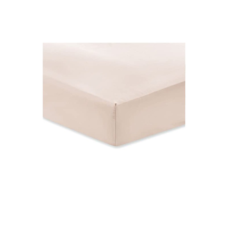 Bianca 400 Thread Count Cotton Sateen Single Fitted Sheet Oyster