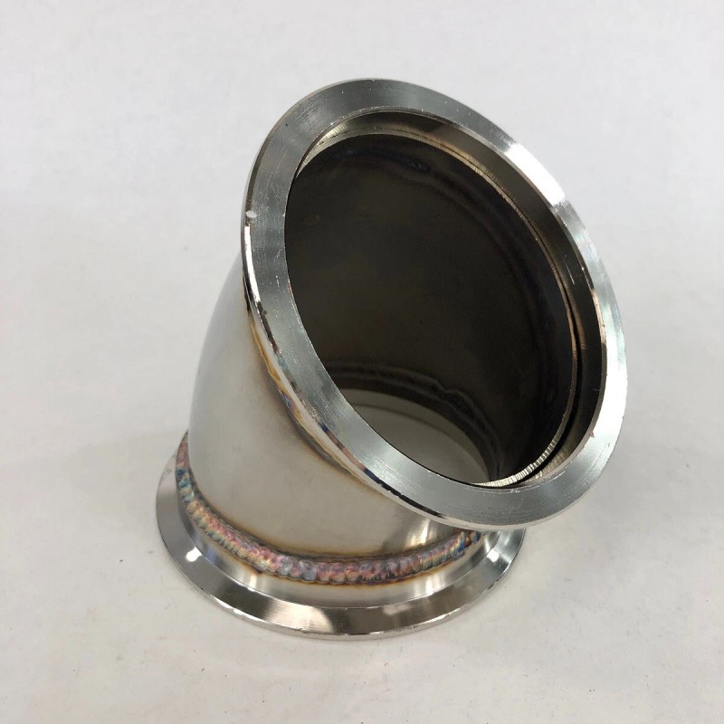 Unbranded 3.5" to 3.5" V-Band 45 Degree Elbow Adapter (3.5"