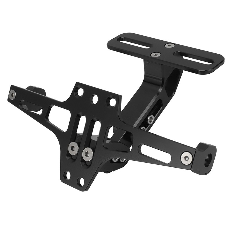 Motorcycle License Plate Bracket CNC Aluminium Alloy Universal Adjustable Motorcycle