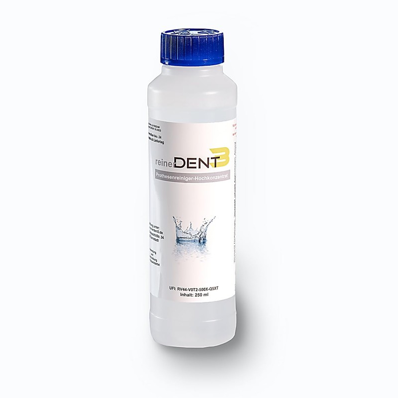REINERDENT3 Denture Cleaner XL 250 ml with Practical Measurements