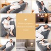 WhatsBedding Pregnancy Pillows,U-Shaped Pregnancy Pillows for Sleeping,Memory Foam Filling Full