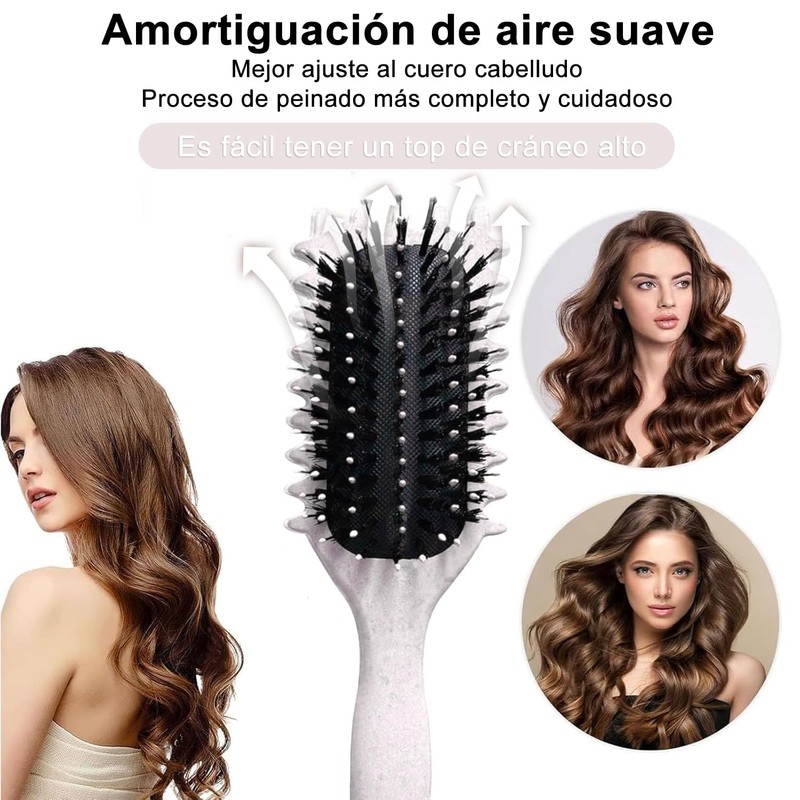 3 PCs Peine para peinar el cabello rizado, Cepillo para