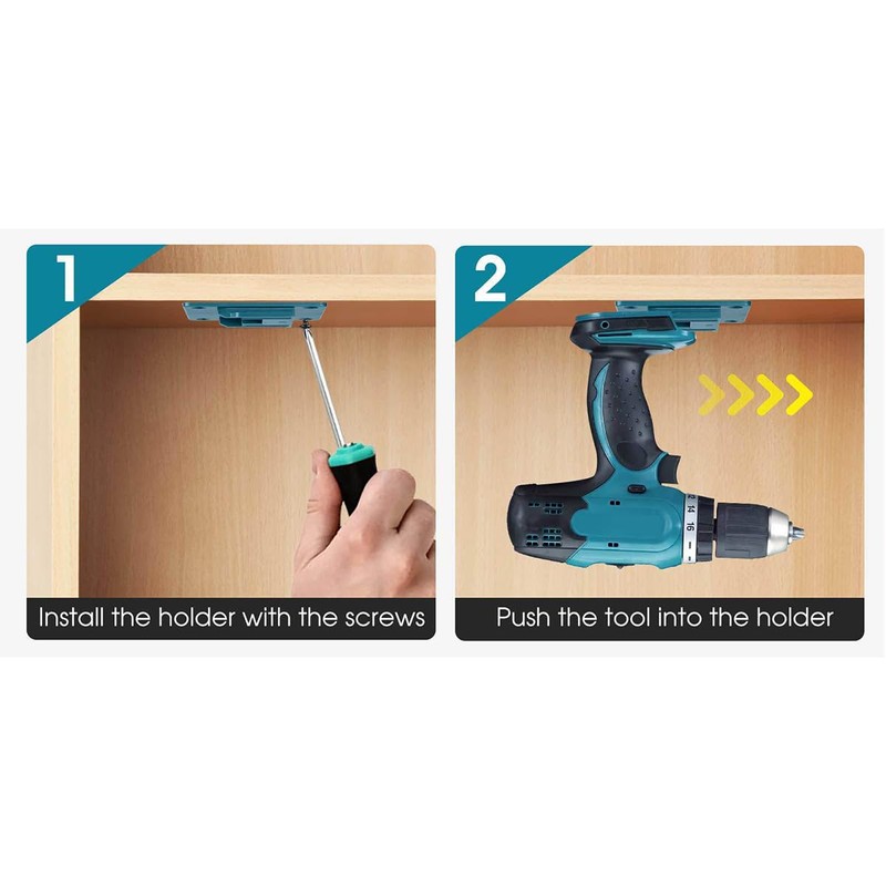 5 Pack of NUZAMAS Tool Holder Machine Holder Wall Mount