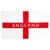 Toyland® 5ft x 3.3ft (152cm x 101cm) Extra Large St George England Text Flag - Party Decorations - World Cup - Euros