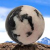 Pandiui23 Natural Polished Zebra Ball, Polished Crystal with Energy Properties,