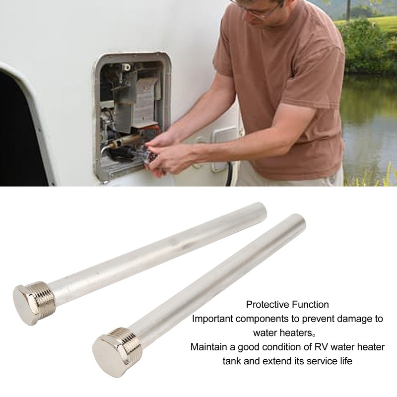 2Pcs RV Water Heater Anode Rod 18 X 235mm 3/4in