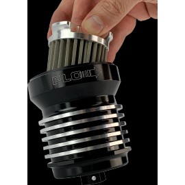 PC RACING Flo  Spin-On Oil Filter PCS1BC w/Cooling Fins and Bypass Valve PCS1BC