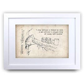HWC Trading FR. Winnie the Pooh A4 Framed Print