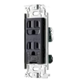 Panasonic WN1132HK Full Color Embedded Ground Double Outlet with Ground Terminal Gray