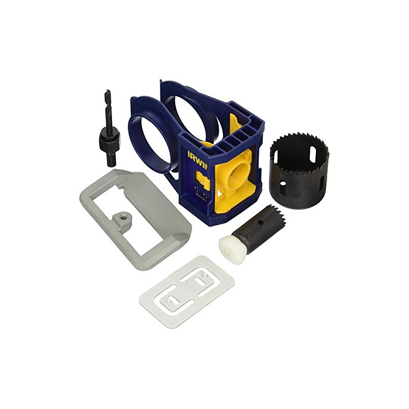IRWIN Door Lock Installation Kit for Wooden Doors (3111001), Blue