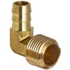 Anderson Metals - 57020-0604 Brass Hose Fitting, 90 Degree Elbow,