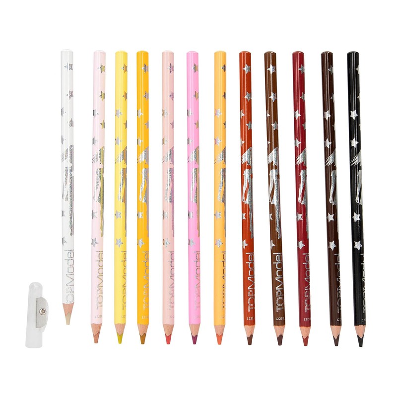Depesche TOPModel 12218 Colouring Pencils Set in Skin and Hair
