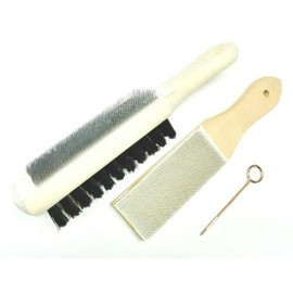 JTS File Card Cleaner Set of 2 File Card & Combination with Brush + Pick Lutz 10 20