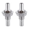 5/16" Hose Barb Thru-Bulk Bulkhead Fitting,304 Stainless Steel Straight Hex