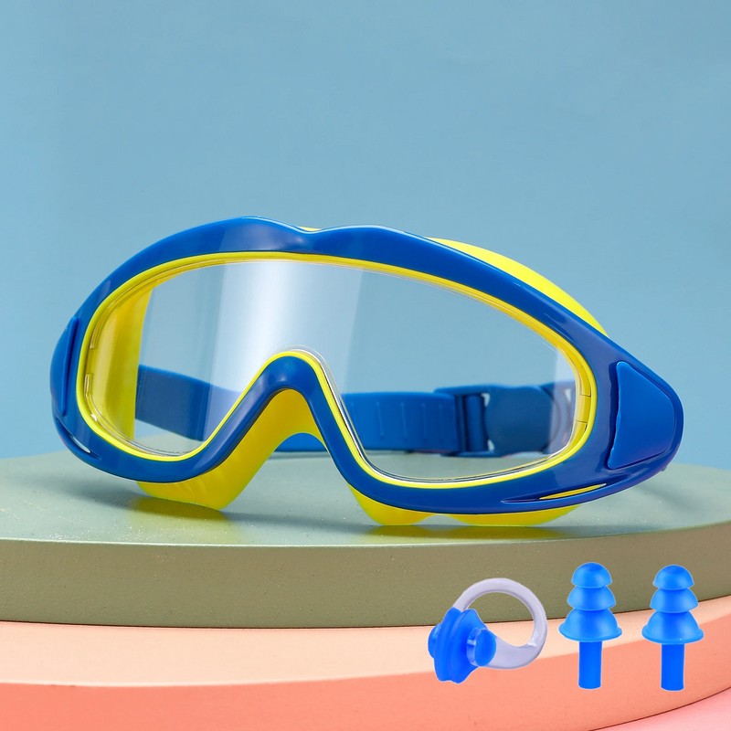 Kids Anti-Fog Swimming Goggles for Pool & Beach – Wide-View