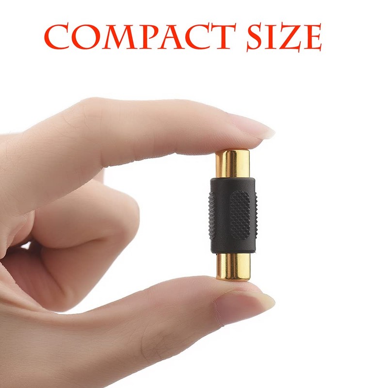 Warmstor 20 Pack RCA Female to Female Coupler Audio Video