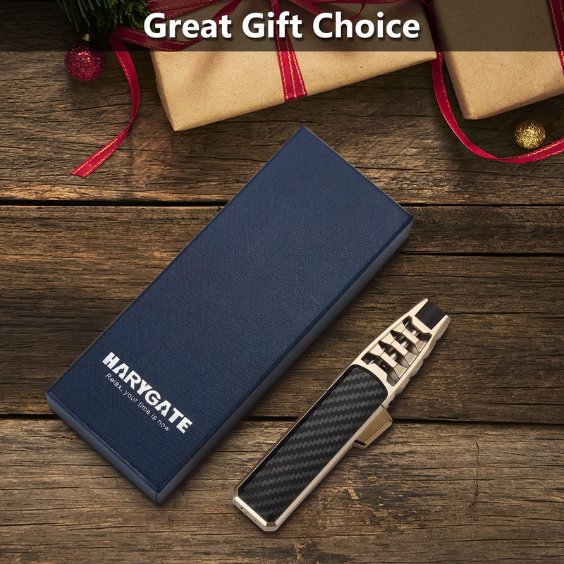 Butane Torch Lighter, Refillable Kitchen Cooking Torch Windproof Adjustable Flame