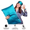 PiccoCasa Satin Pillowcases for Hair and Skin with Eye Mask