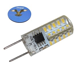 HQRP G8 Bi-Pin 40 LEDs Light Bulb SMD 3014 Cool White for Light Fitting, Desk Lamps, Wall Mounts Sconces