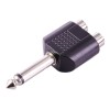 Adaptador Audio Rca Splitter Macho Jack 6.35mm Estereo Plug