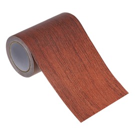 PATIKIL Wood Grain Repair Tape 3" x15ft, Self Adhesive Realistic Textured Repair Tape Patch for Floor Door Table Cabinets Desk,Light Wine Mahogany