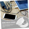 IWOWHERO 6pcs Desk Grommet Cable Hole Cover Flexible Cable Organizer
