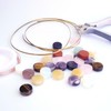 Mixed Natural Crystal Cabochons for Jewelry Making, 15-20mm Round Flatback