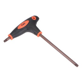 CoCud Tamper Proof Torx Key, T40 Torx, S2 Steel T-Handle Star Wrench Red - (Applications: for Basic Home Repair and Mechanical Maintenance), 1-Piece