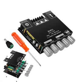 Bluetooth Amplifier Board, 2X50W 100W High Power Sound Stereo DC12 24V Digital Power Amplifier Board for Speakers